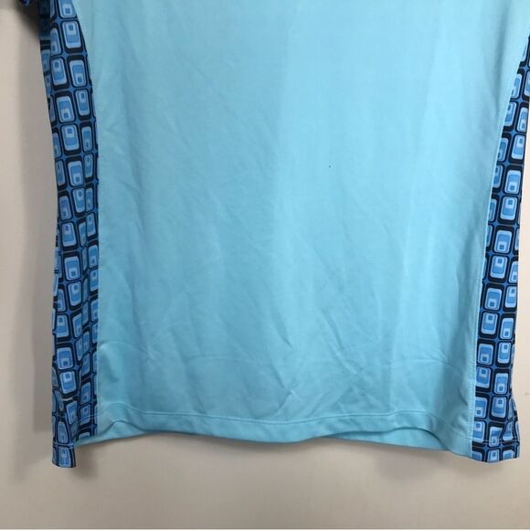 Bermuda Sands Golf Polo Shirt Womens Size Medium aqua - Picture 2 of 8